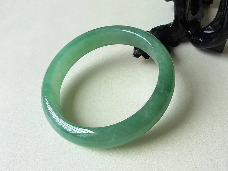 Natural Jade Bangle Jadeite Bangle Internal Diameter 55.2mm BER202