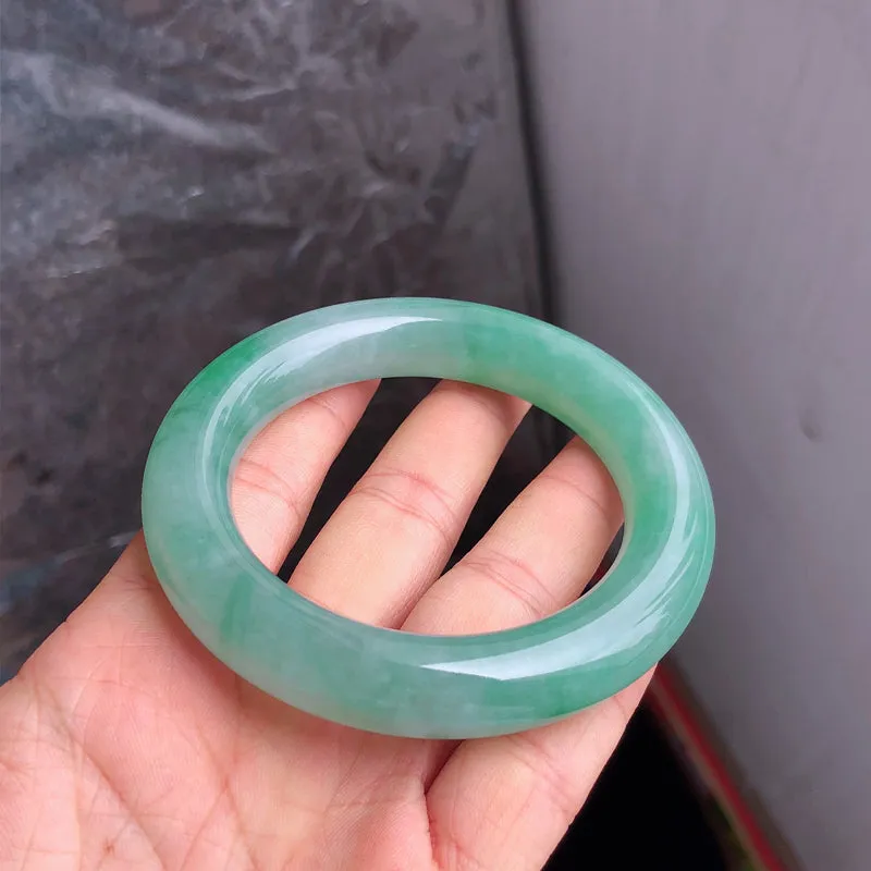 Natural Jade Bangle Jadeite Bangle Internal Diameter 56.7mm NBE051