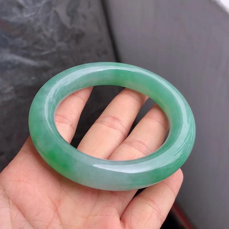 Natural Jade Bangle Jadeite Bangle Internal Diameter 56.7mm NBE051