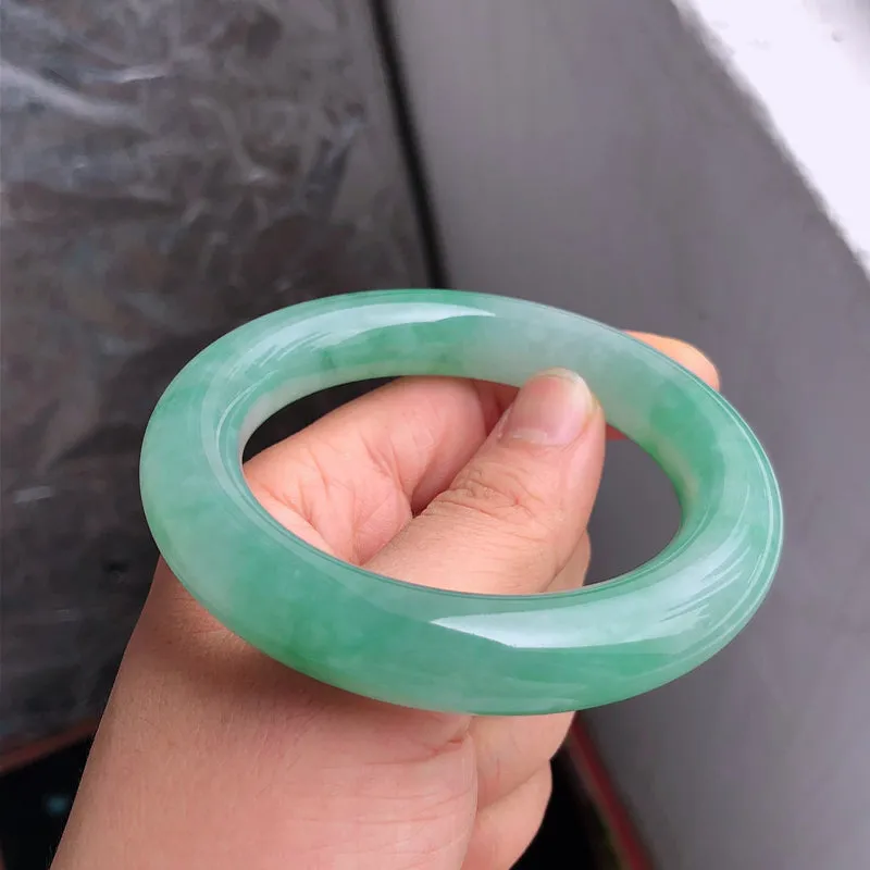 Natural Jade Bangle Jadeite Bangle Internal Diameter 56.7mm NBE051