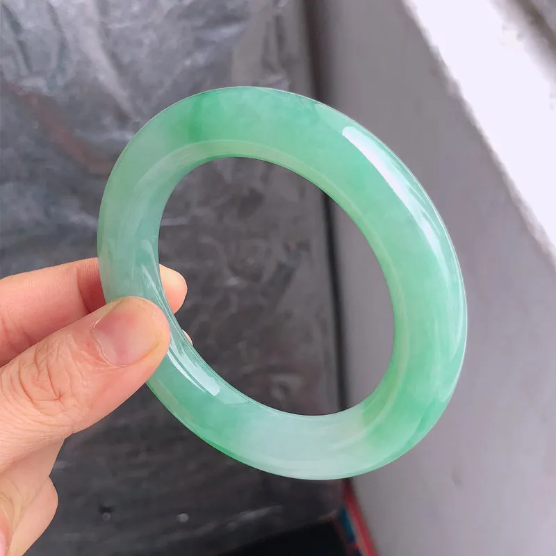 Natural Jade Bangle Jadeite Bangle Internal Diameter 56.7mm NBE051