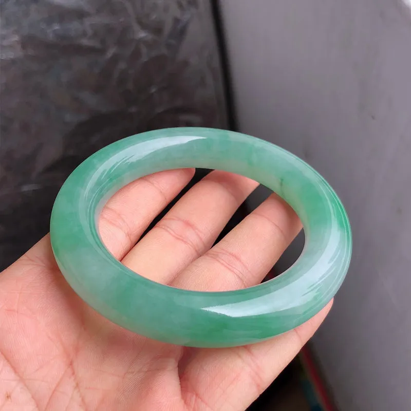 Natural Jade Bangle Jadeite Bangle Internal Diameter 56.7mm NBE051