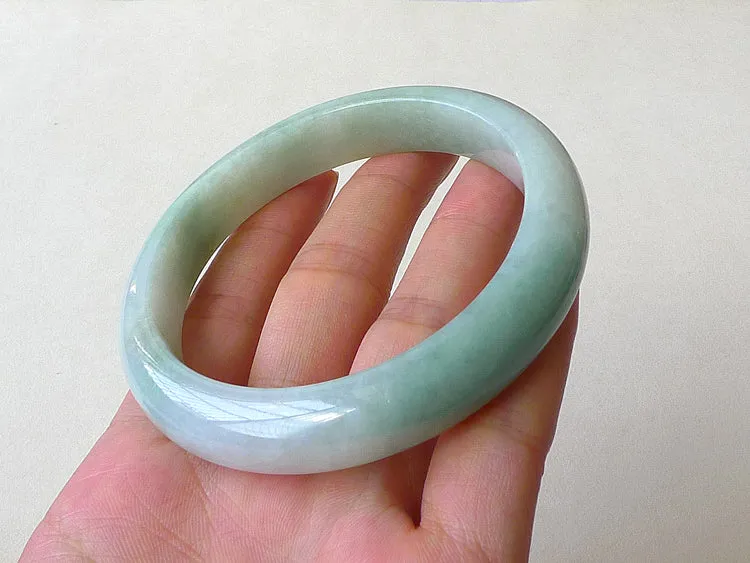 Natural Jade Bangle Jadeite Bangle Internal Diameter 59.3mm BER021