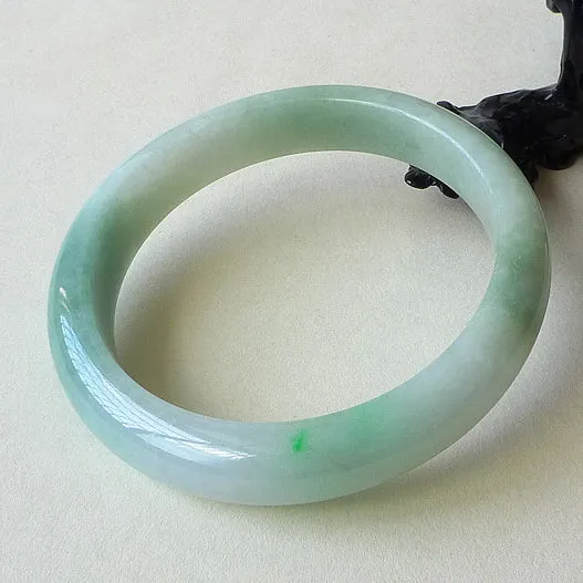 Natural Jade Bangle Jadeite Bangle Internal Diameter 59.3mm BER021