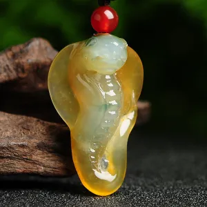 Natural Jade Pendant Jadeite Cobra Pendant PT33