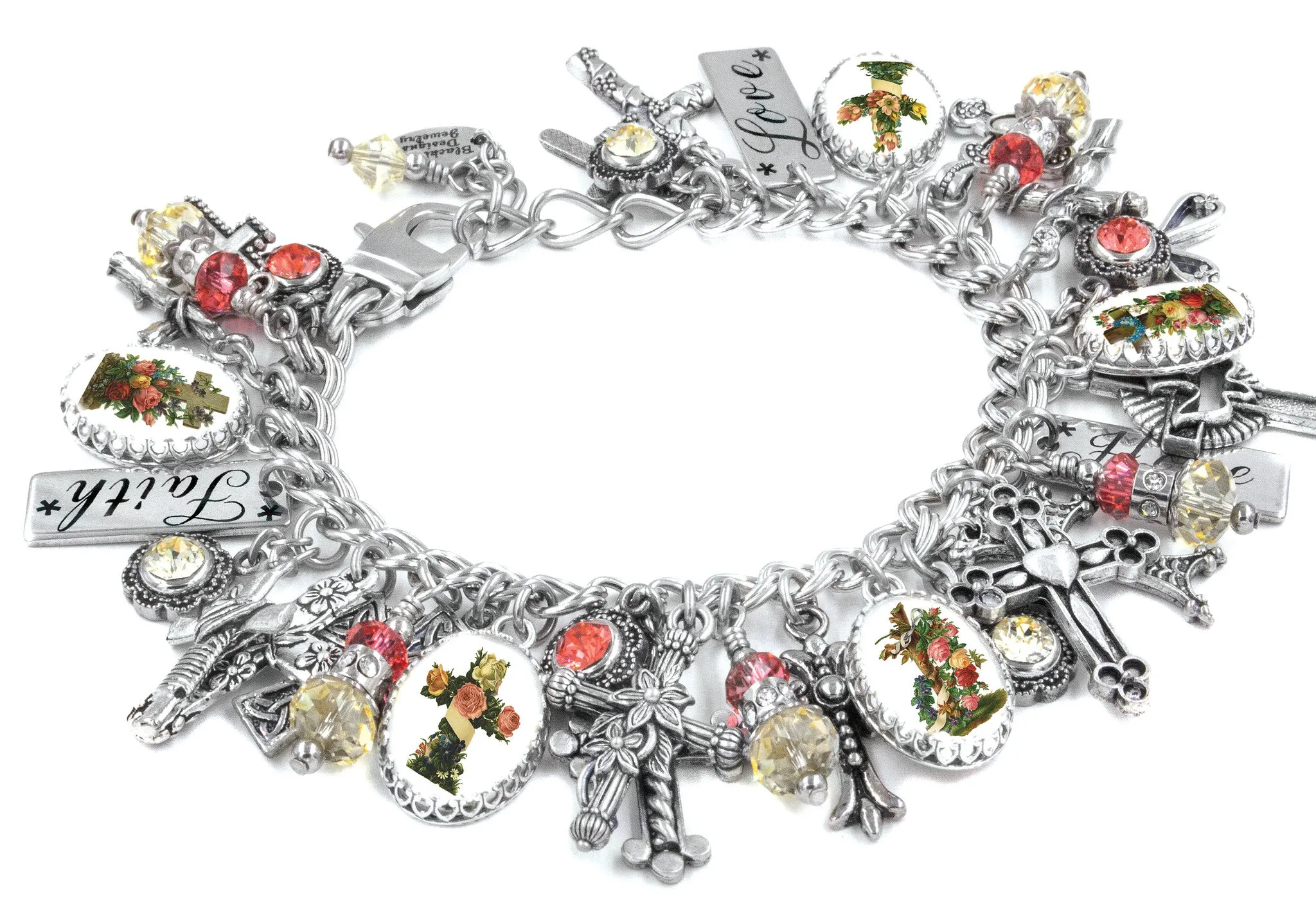 Old Rugged Cross Charm Bracelet