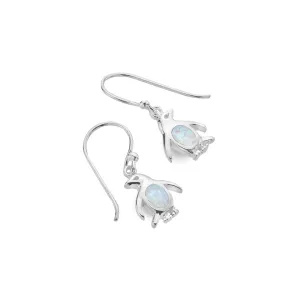 Opal Penguin Earrings