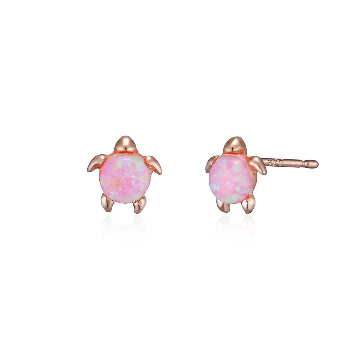 Opal turtle earrings