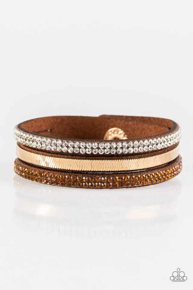 Paparazzi Bracelet ~ I Mean Business - Brown