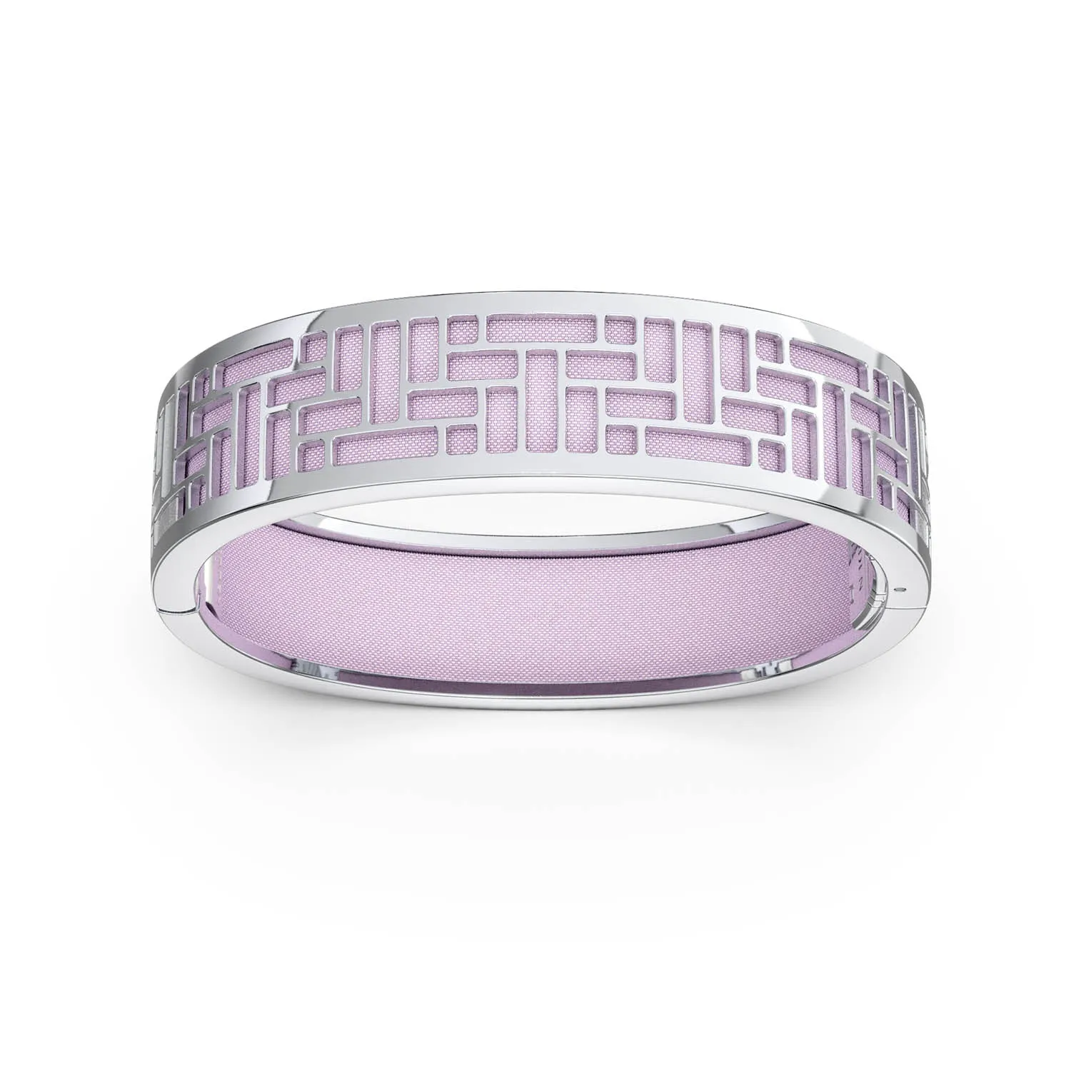 Pavilion Bangle - Frangipani Pink - Sterling Silver