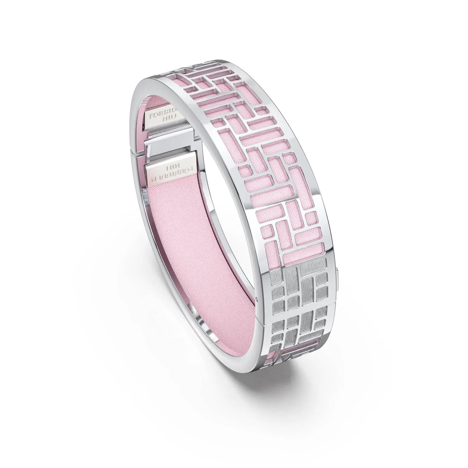 Pavilion Bangle - Shophouse Pink - Sterling Silver