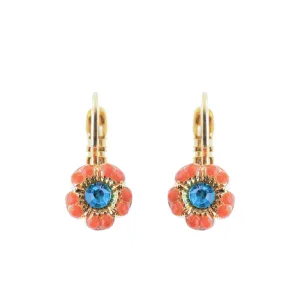 Petite Petunia Leverback Earrings in "Rainbow Sherbet" *Custom*