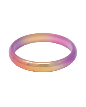 Pink Poppy Bangle Pastel Iridescent Multi Colored