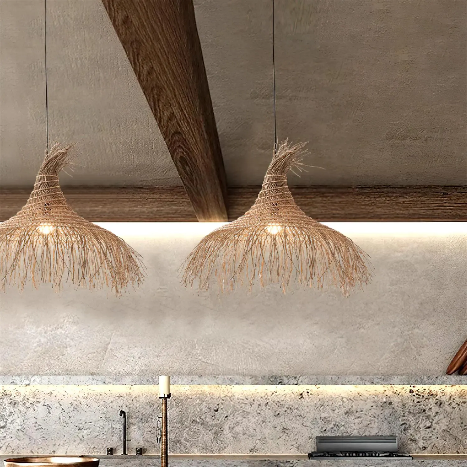 Pipa Natural Pendant Light