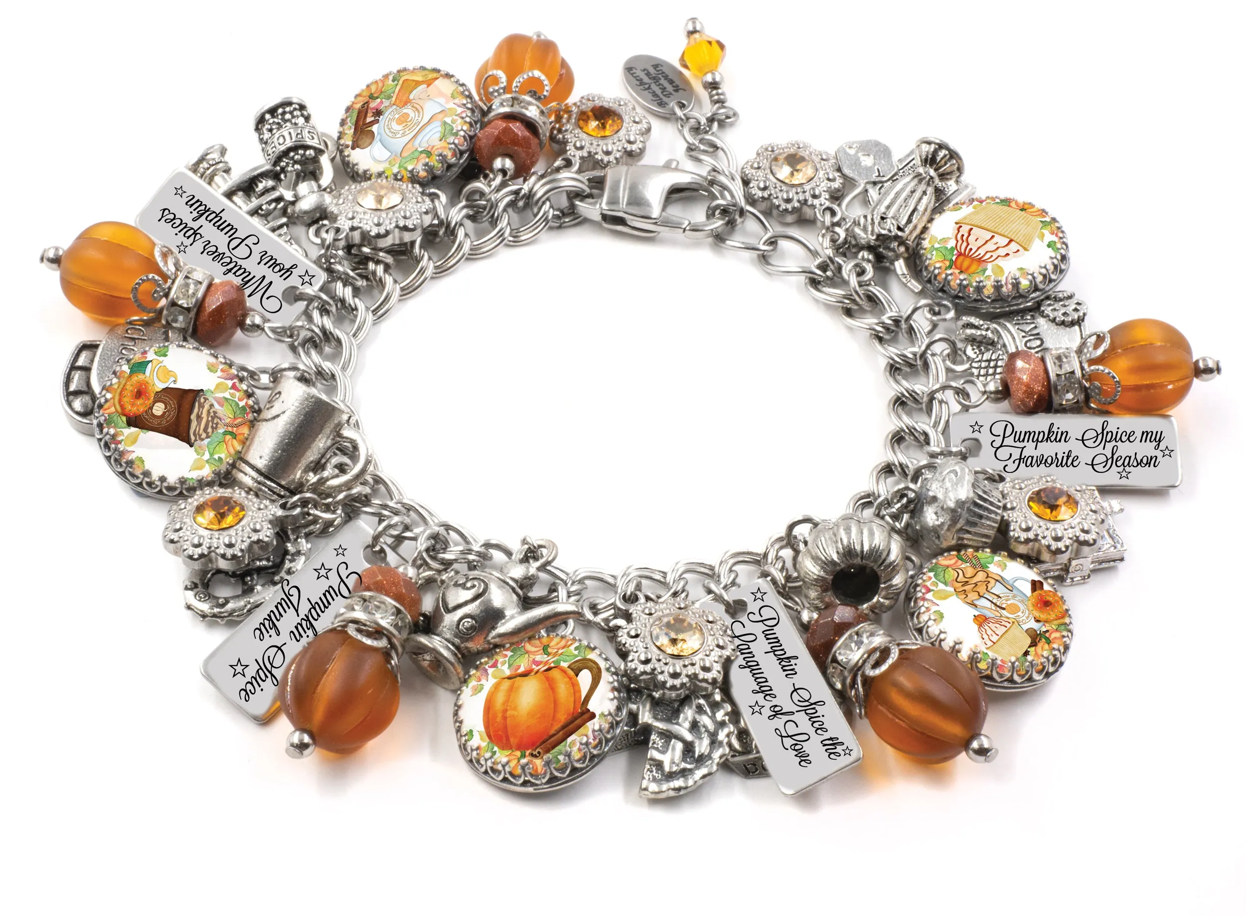 Pumpkin Spice Bracelet for Autumn and Fall Gifts