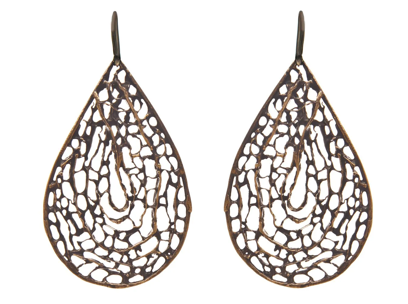 Sea Fan Large French Hook Earring