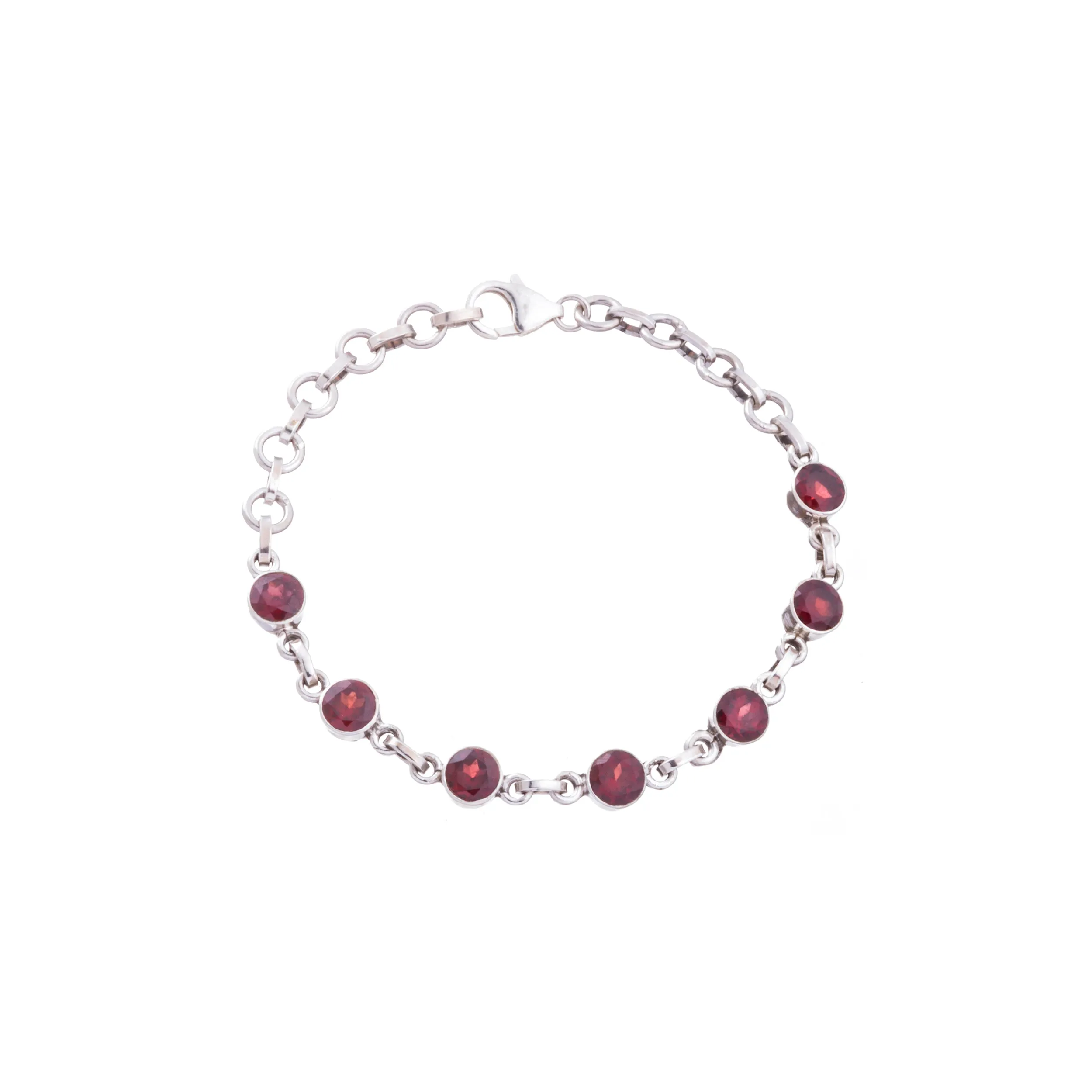 Sol Garnet Bracelet, Sterling Silver