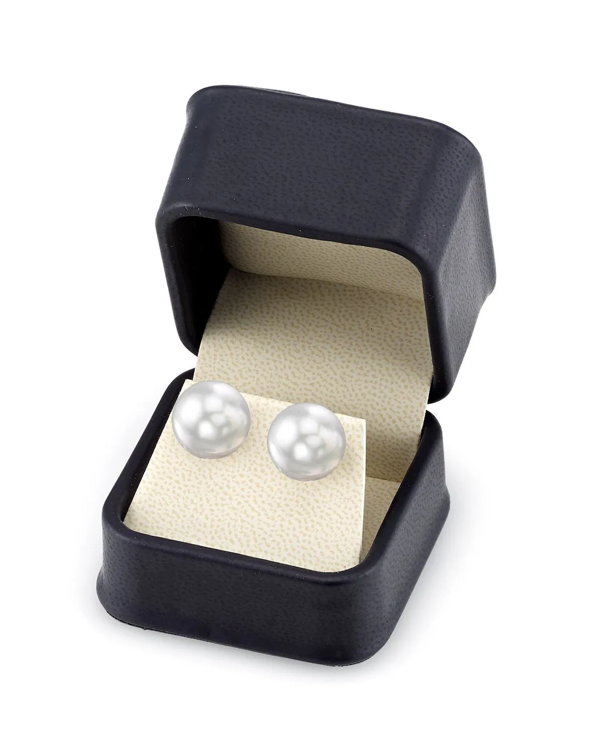 South Sea Round Pearl Stud Earrings, 14.0-15.0mm