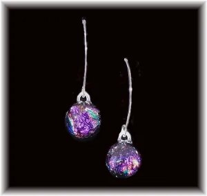 Sterling Dangles - Purple