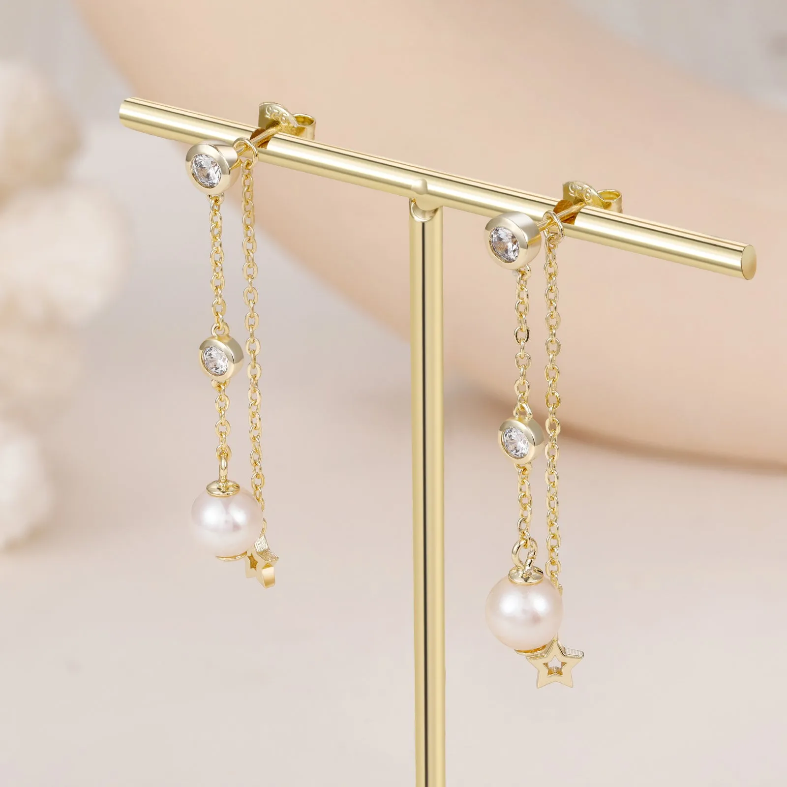 Stunning Drop Freshwater Pearl Earring Pendant