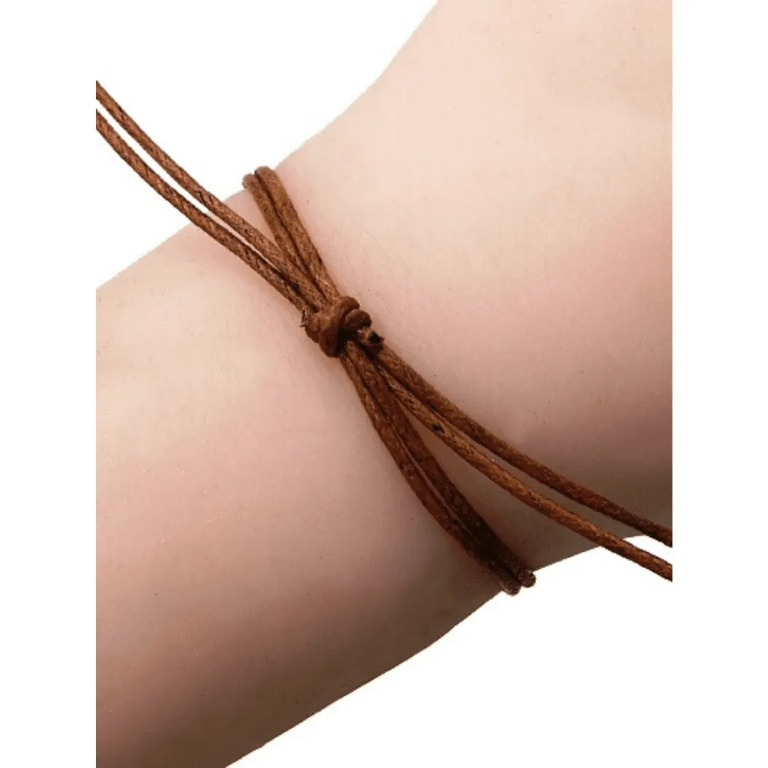 Surfer Wave Sliding Knot Cord Bracelet