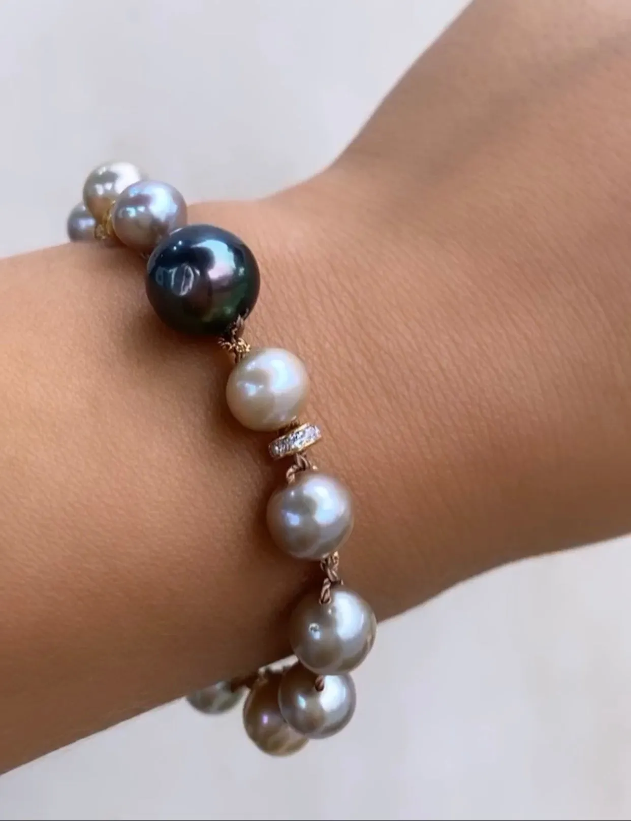 Tahitian & Freshwater Pearl Bracelet