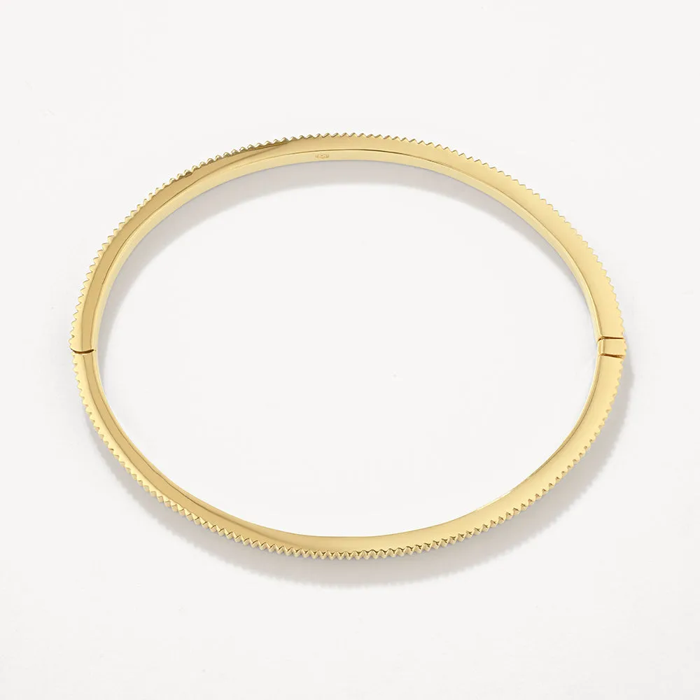 Textured Bangle in Gold