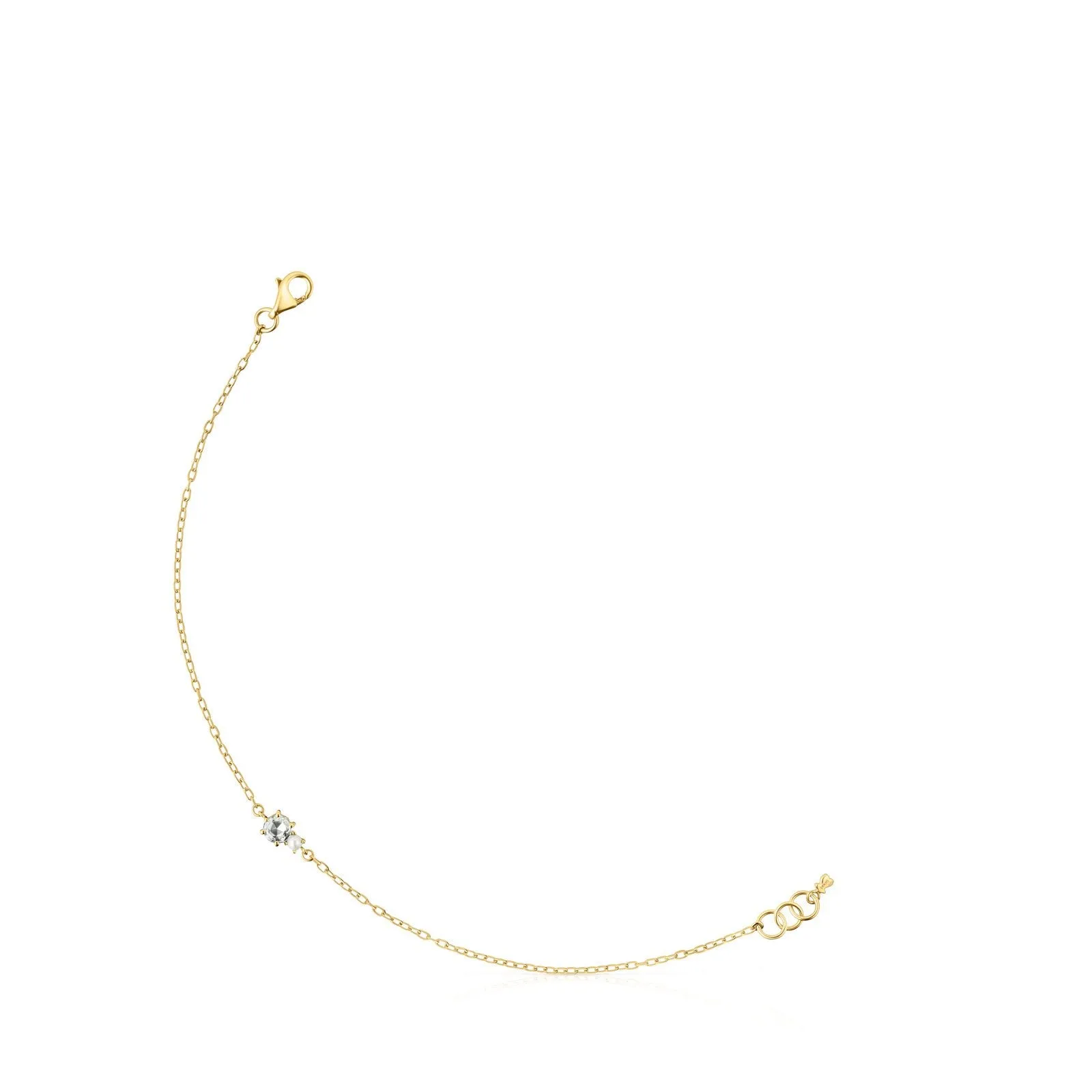 Tous Mini Ivette Bracelet in Gold with Topaz and Pearl 912191040