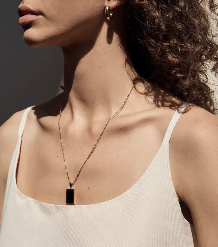 Willow Necklace - Onyx